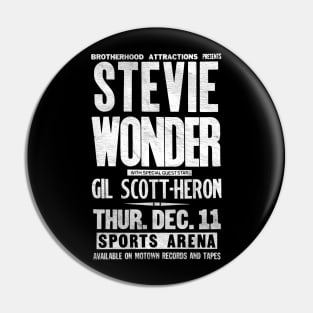 Stevie Wonder / Retro Aesthetic Fan Design Pin