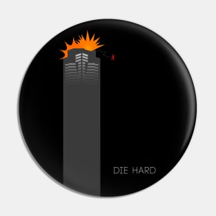 Die Hard Alternative Movie Poster Pin