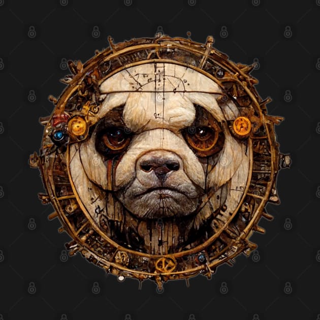 Bulldog Surreal Steampunk Artwork, Dog Lover by maxdax