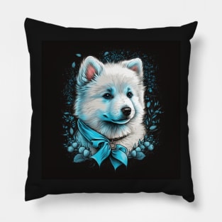 Samoyed Portrait Pillow