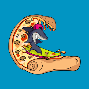 Surfing pizza T-Shirt