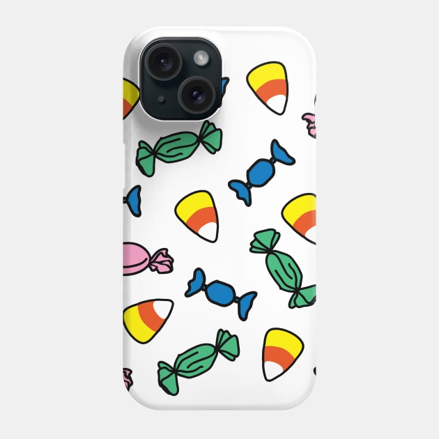 Halloween Candy Pattern Phone Case by LunaMay