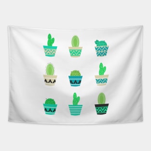 Potted cacti Tapestry