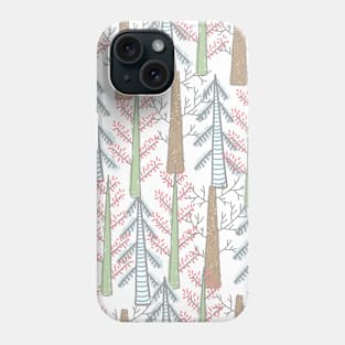 Forest trees pattern Phone Case