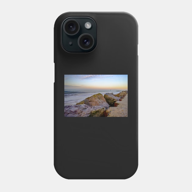 Close up of rocks and boulders protecting the cliffs on the Norfolk coast Phone Case by yackers1