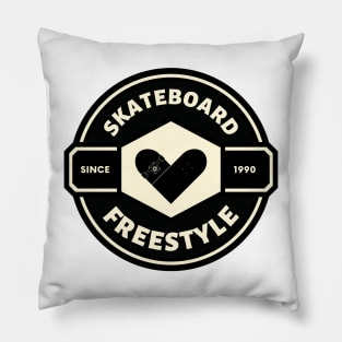 Skateboard freestyle love Pillow