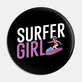 Surfer girl Pin