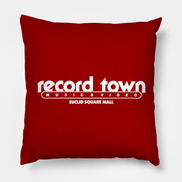 Record Town Euclid Square Mall Pillow by Turboglyde