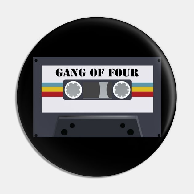 Gang of Four / Cassette Tape Style Pin by Mieren Artwork 