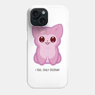 Despaircat - Black Text Phone Case