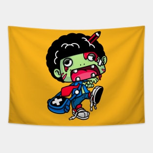 Afro Zombie (Front Design) | Halloween Tapestry