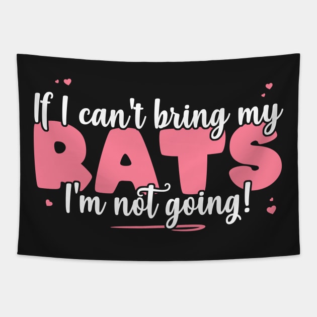 If I Can't Bring My Rats I'm Not Going - Cute Rat Lover design Tapestry by theodoros20