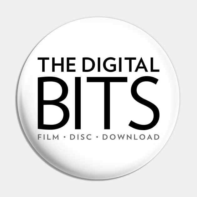 The Digital Bits - Black on Light - Big Front Pin by TheDigitalBits