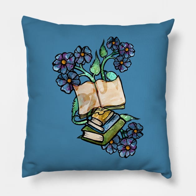 Bookish Pillow by bubbsnugg