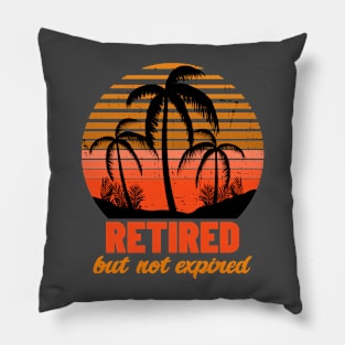 Retired But Not Expired Pillow