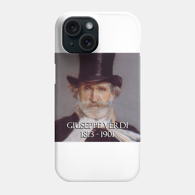 Great Composers: Giuseppe Verdi Phone Case by Naves