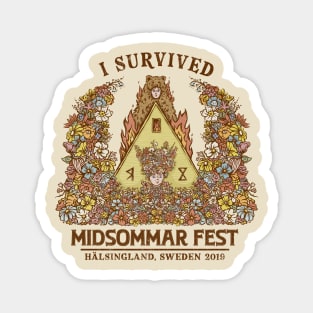 I Survived Midsommar Fest Magnet