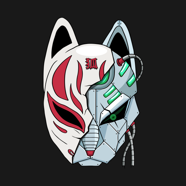 Kitsune Mask Fox Mask Cyber Aesthetic Kitsune Onesie TeePublic
