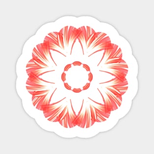 Red mandala Magnet