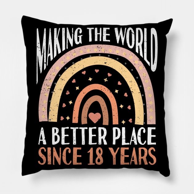 Legally Adult 18 Birthday Happy 18th Birthday Pillow by IngeniousMerch