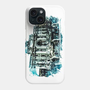 ROME Italy Beautiful Trevi Fountain Watercolor Painting Travel Art Phone Case