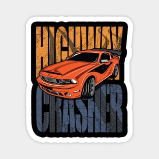 HIGHWAY CRASHER Magnet