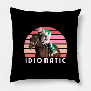 Idiomatic Horse Horse Racing Del Mar Santa Anita Pillow
