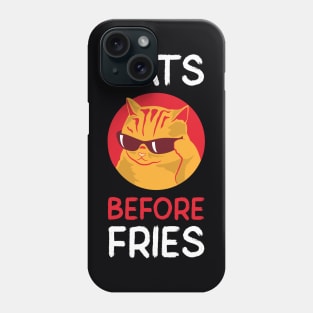 Cats Before Fries Phone Case