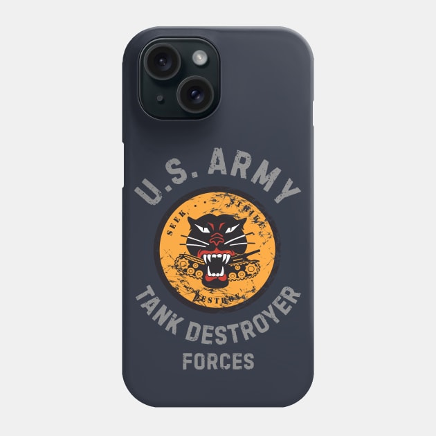 US Army Tank Destroyer Forces Phone Case by FAawRay