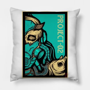 Mecha Skull Pillow