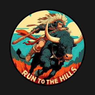 Run to the hills Iron Maiden monkey T-Shirt