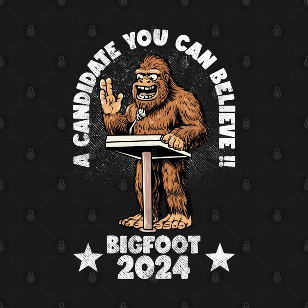 bigfoot for president by Wagum Std