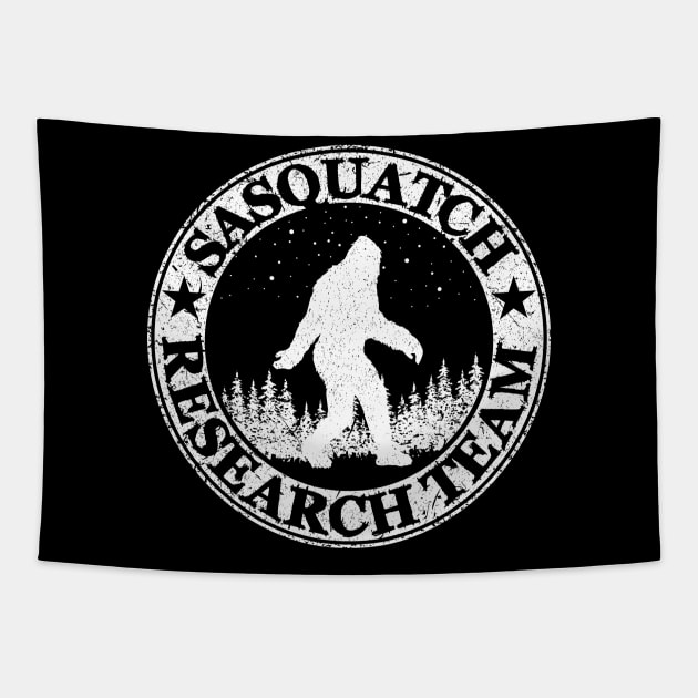 Sasquatch Research Team Tapestry by Tesszero