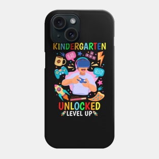 Kindergarten Unlocked Level Up Gamer Boys Back To School Phone Case