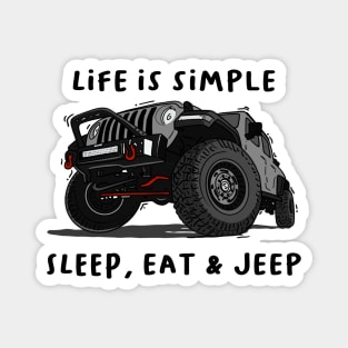 American Jeep Grey Magnet