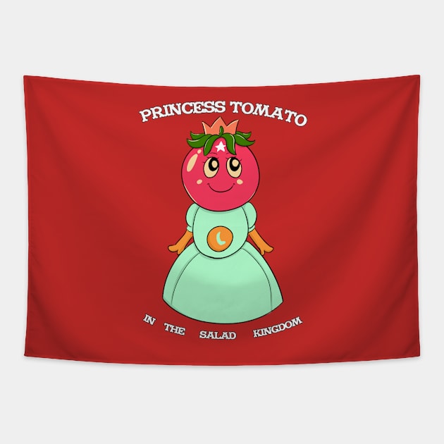 Princess Tomato in the Salad Kingdom Tapestry by Michelle Rakar