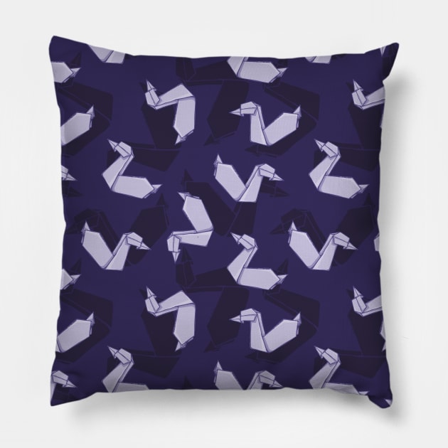 Origami Duck Pattern Pillow by sifis