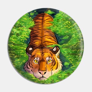 Wild tiger Pin