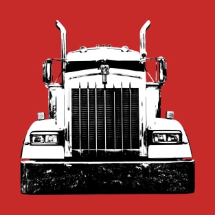 Kenworth 1990s classic truck monoblock black/white T-Shirt