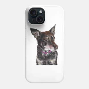 A Pooch with a Pink Collar Phone Case