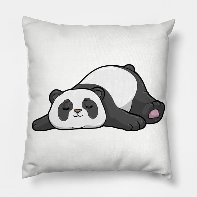 Panda at sleeping Pillow by Markus Schnabel