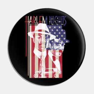 Harlem Nights Engraved USA Flag Pin