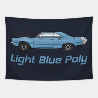 Lt Blue Poly Tapestry