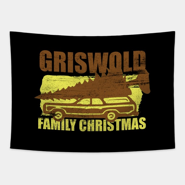 griswold family christmas - tree Tapestry by Nwebube parody design