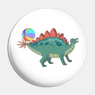 Play That Beach Ball, Dino-Stegosaur! Pin