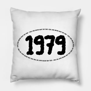 1979 Vintage Retro Style Pillow