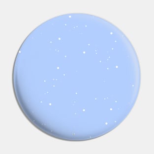 Pale Cornflower Blue and White Speckled Pattern Pin