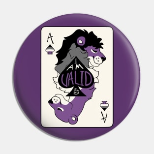 Asexuality is Valid Pin