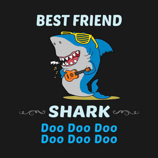 Disover Family Shark 2 BEST FRIEND - Best Friend - T-Shirt