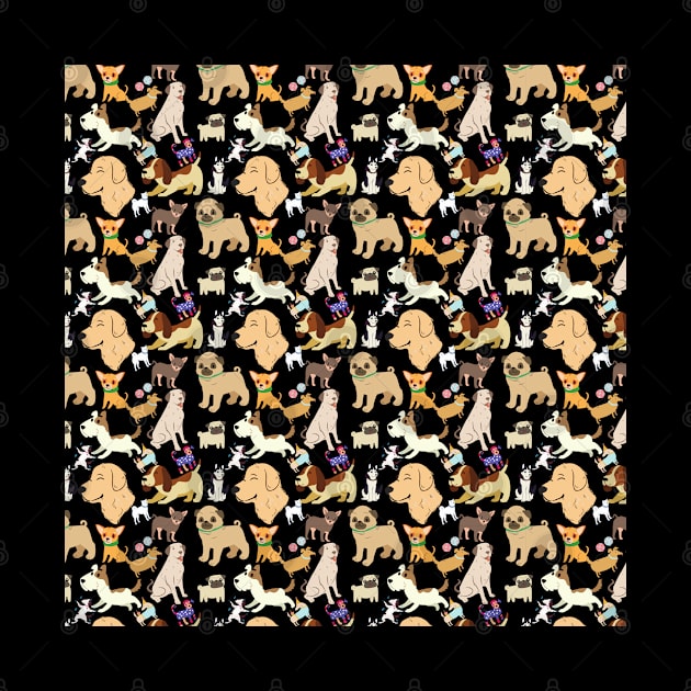 Dog Pattern by SomebodyArts